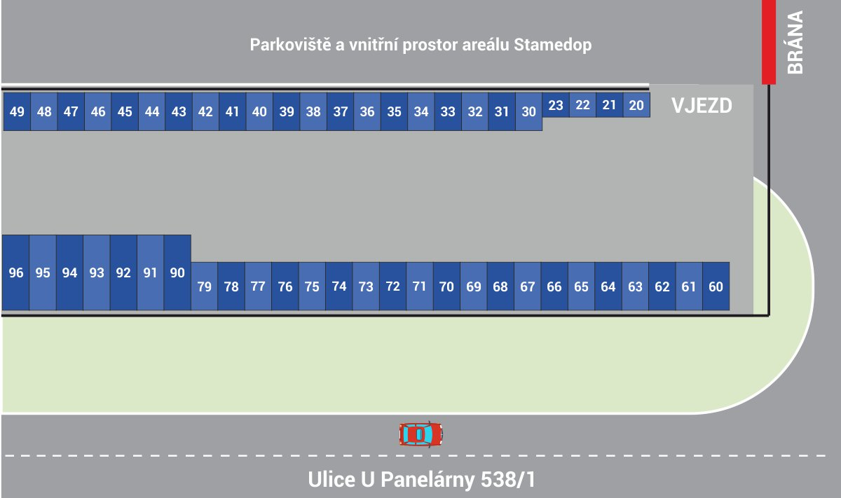 Mapka areálu Skladbox