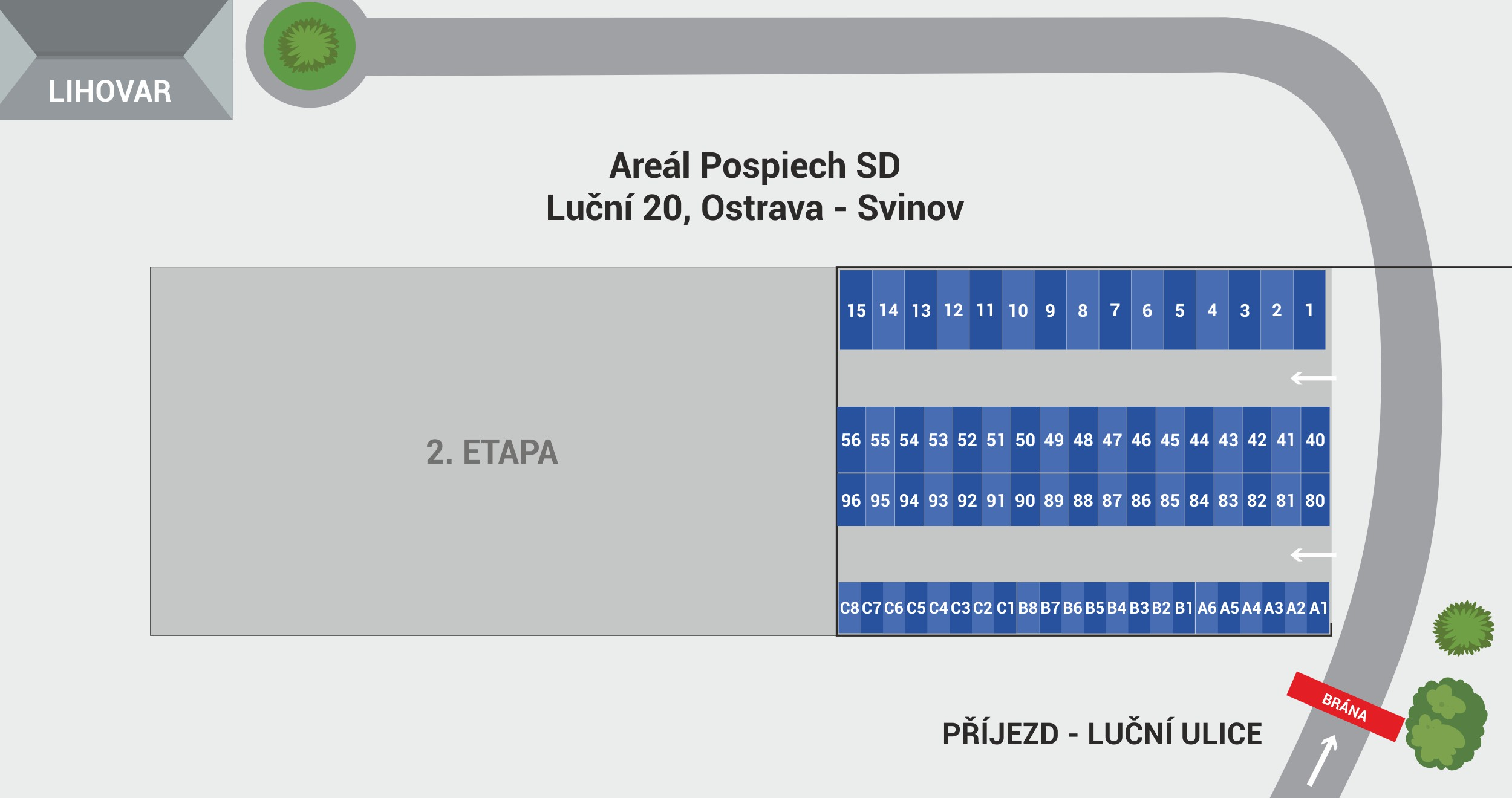 Mapka areálu Skladbox